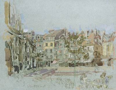 Rue de la Boucherie、ディエップ 作： Walter Richard Sickert